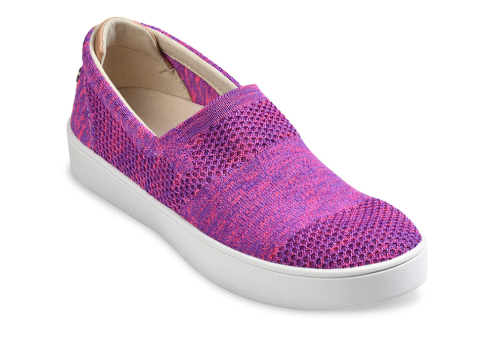 Spenco Womens Coastal Slip-on Sneakers Size 11 B Blush Purple Pink Knit NIB